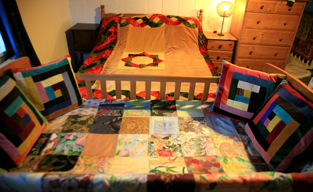 Velvet Handmade Celtic Patchwork Quilt - Image 5
