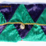 13 piece patchwork velveteen Harlequin purse